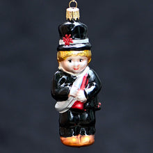 Lade das Bild in den Galerie-Viewer, Kaminkehrer aus Glas Mundgeblasener Weihnachtsschmuck Kunsthandel Rueckeshaeuser