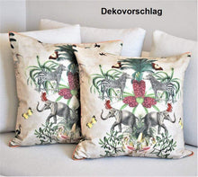 Lade das Bild in den Galerie-Viewer, Kissenhülle "Afrika" 60 x 60 cm Kissen Kunsthandel Rueckeshaeuser