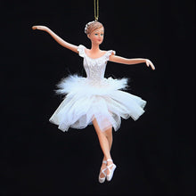 Lade das Bild in den Galerie-Viewer, Klassische Ballerina Schwanensee / Arme zur Seite Weihnachtsbaumschmuck Kunsthandel Rueckeshaeuser
