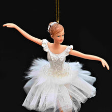 Lade das Bild in den Galerie-Viewer, Klassische Ballerina Schwanensee / Arme zur Seite Weihnachtsbaumschmuck Kunsthandel Rueckeshaeuser

