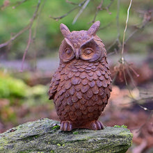 Lade das Bild in den Galerie-Viewer, Kleine Eule Gußeisen Garten Kunsthandel Rueckeshaeuser