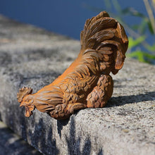 Lade das Bild in den Galerie-Viewer, Kleiner Hahn aus Gusseisen Gartendekoration Kunsthandel Rueckeshaeuser
