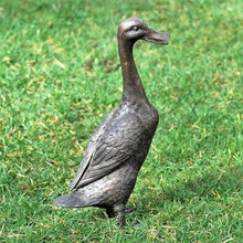 Lade das Bild in den Galerie-Viewer, Laufente aus Bronze Bronzeskulpturen Kunsthandel Rueckeshaeuser