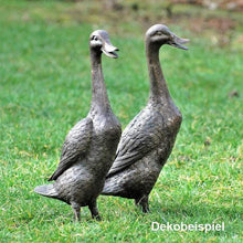Lade das Bild in den Galerie-Viewer, Laufente aus Bronze Bronzeskulpturen Kunsthandel Rueckeshaeuser