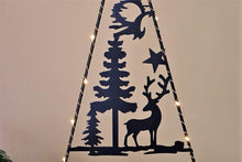 Lade das Bild in den Galerie-Viewer, LED Tannenbaum mit Hirsch Weihnachtsdekoration Kunsthandel Rueckeshaeuser