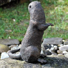 Lade das Bild in den Galerie-Viewer, Otter aus Bronze Bronzeskulpturen Kunsthandel Rueckeshaeuser