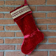 Lade das Bild in den Galerie-Viewer, Prachtvoller Weihnachtsstiefel für Geschenke oder als Deko / rot Weihnachtsdekoration Kunsthandel Rueckeshaeuser