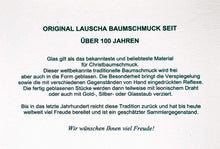 Lade das Bild in den Galerie-Viewer, Sitzende Katze Mundgeblasener Weihnachtsschmuck Kunsthandel Rueckeshaeuser