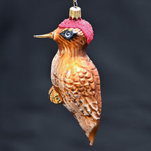 Lade das Bild in den Galerie-Viewer, Specht, mundgeblasen aus Glas Mundgeblasener Weihnachtsschmuck Kunsthandel Rueckeshaeuser