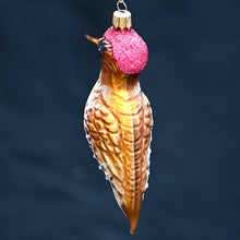 Lade das Bild in den Galerie-Viewer, Specht, mundgeblasen aus Glas Mundgeblasener Weihnachtsschmuck Kunsthandel Rueckeshaeuser