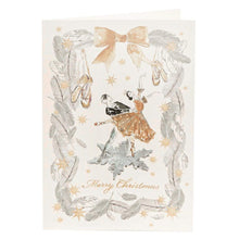 Lade das Bild in den Galerie-Viewer, Weihnachtskarte mit Umschlag / Tanzpaar Weihnachtskarte Kunsthandel Rueckeshaeuser
