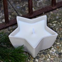 Lade das Bild in den Galerie-Viewer, Wunderschöne Outdoor Sternenschale, Farbe elfenbein Outdoorkerzen Kunsthandel Rueckeshaeuser