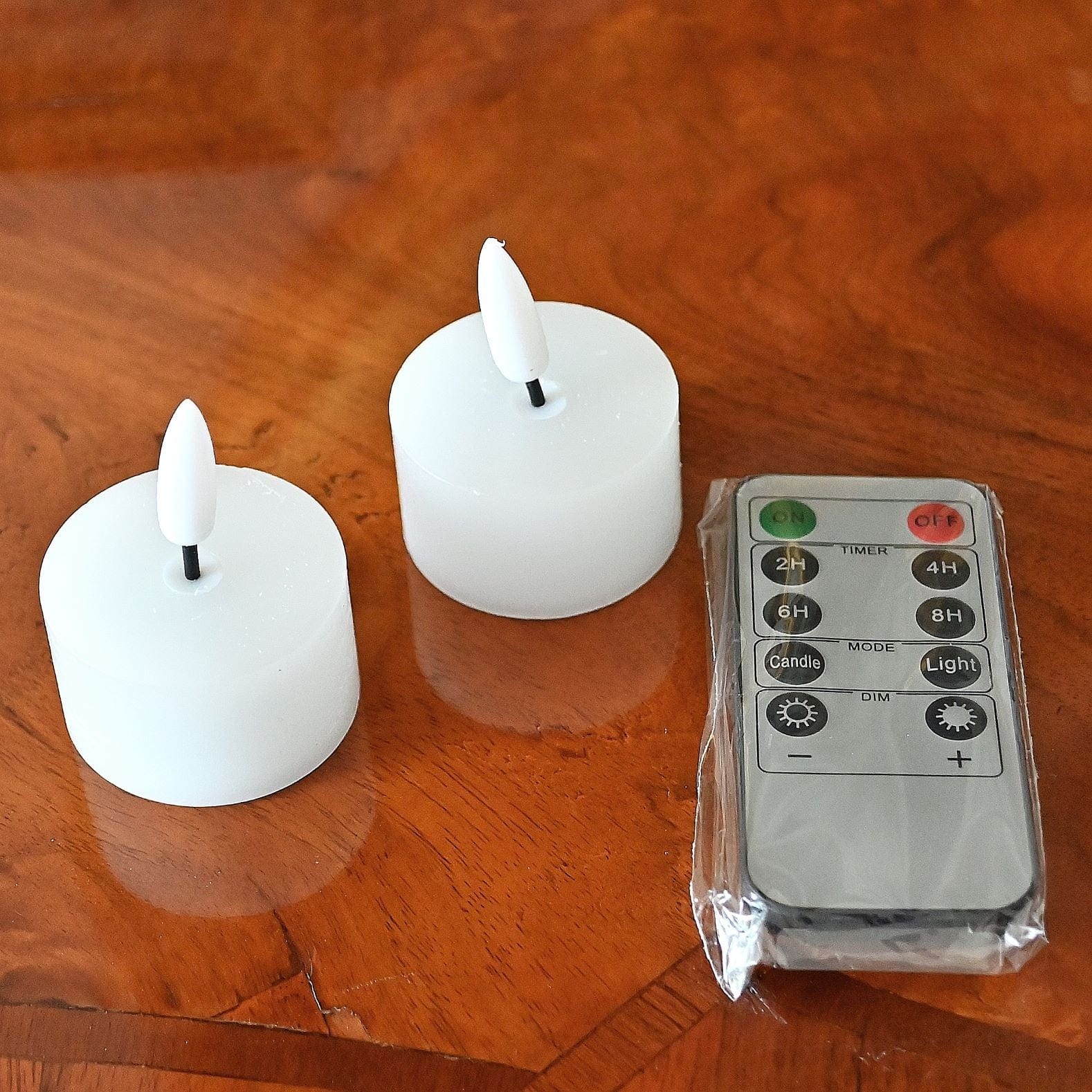 2-er Set, exquisites LED Teelicht, Durchmesser 4,3 cm – Ariane Rueckeshaeuser