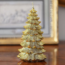 Lade das Bild in den Galerie-Viewer, Dekokerze Weihnachtsbaum, gold Kerzen Kunsthandel Rueckeshaeuser
