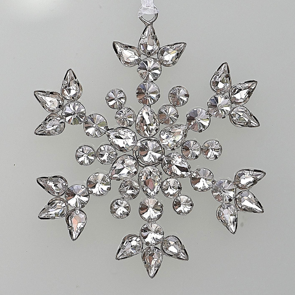 Diamant Schneeflocke 11 cm Weihnachtsbaumschmuck Kunsthandel Rueckeshaeuser