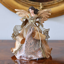Lade das Bild in den Galerie-Viewer, Exquisiter Engel auch als &quot;Tree Topper&quot;, 26 cm Weihnachtsdekoration Kunsthandel Rueckeshaeuser
