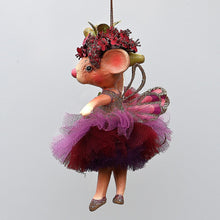 Lade das Bild in den Galerie-Viewer, Feenmaus ein Arm zur Seite Weihnachtsbaumschmuck Kunsthandel Rueckeshaeuser
