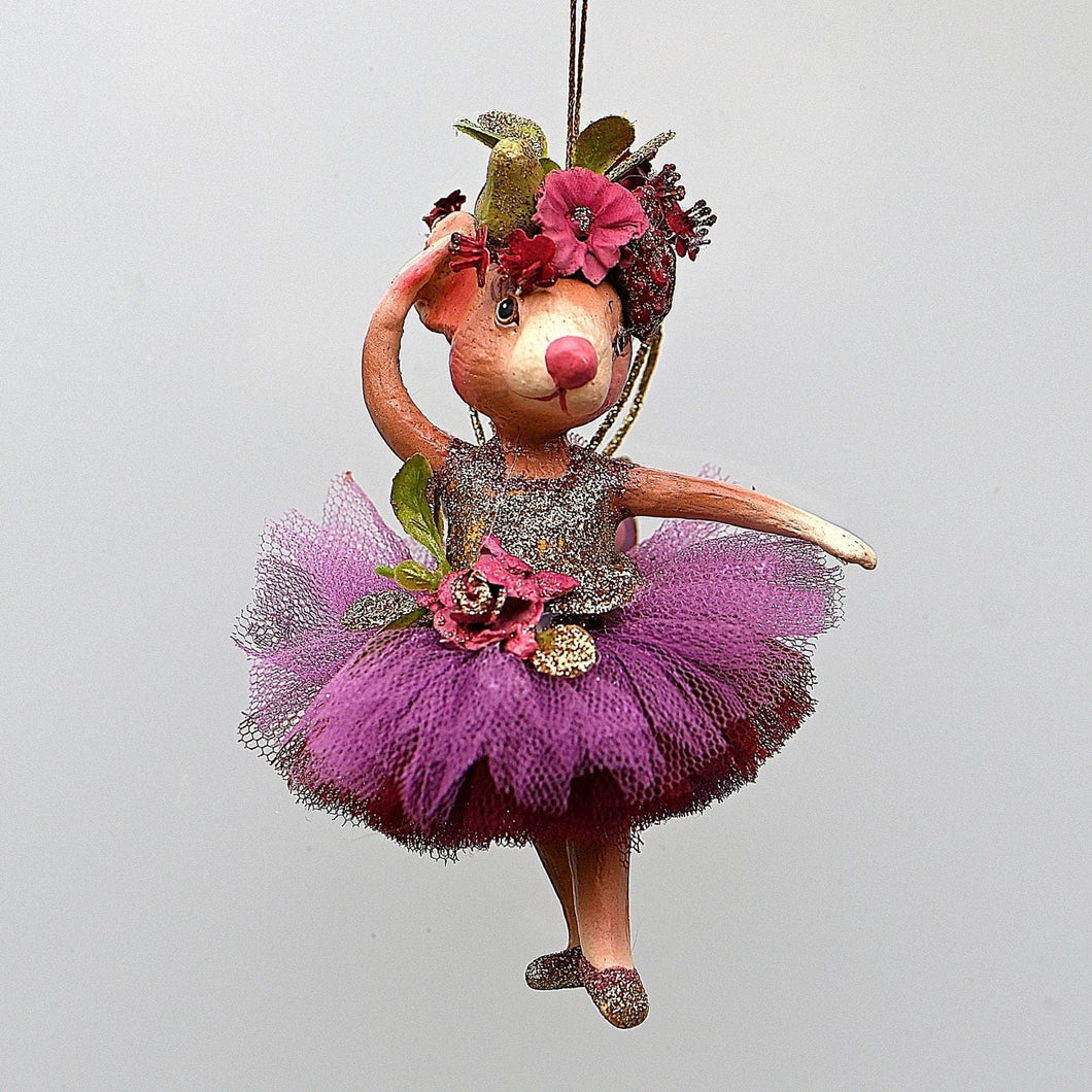 Feenmaus ein Arm zur Seite Weihnachtsbaumschmuck Kunsthandel Rueckeshaeuser