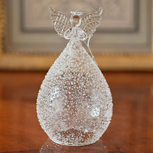 Lade das Bild in den Galerie-Viewer, Glasengel &quot;Crush&quot; mit Herz, 17 cm Weihnachtsdekoration Kunsthandel Rueckeshaeuser

