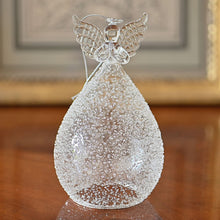 Lade das Bild in den Galerie-Viewer, Glasengel &quot;Crush&quot; mit Kerze, 17 cm Weihnachtsdekoration Kunsthandel Rueckeshaeuser
