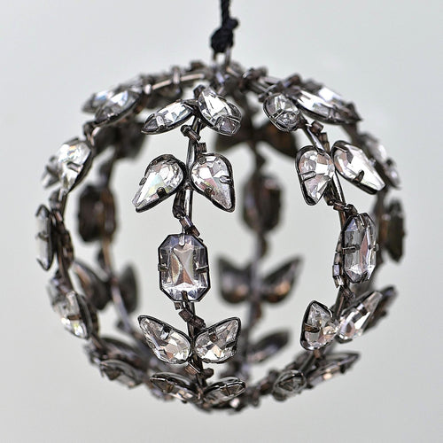 Juwelen Kugelelement, smoke, 8 cm Weihnachtsbaumschmuck Kunsthandel Rueckeshaeuser