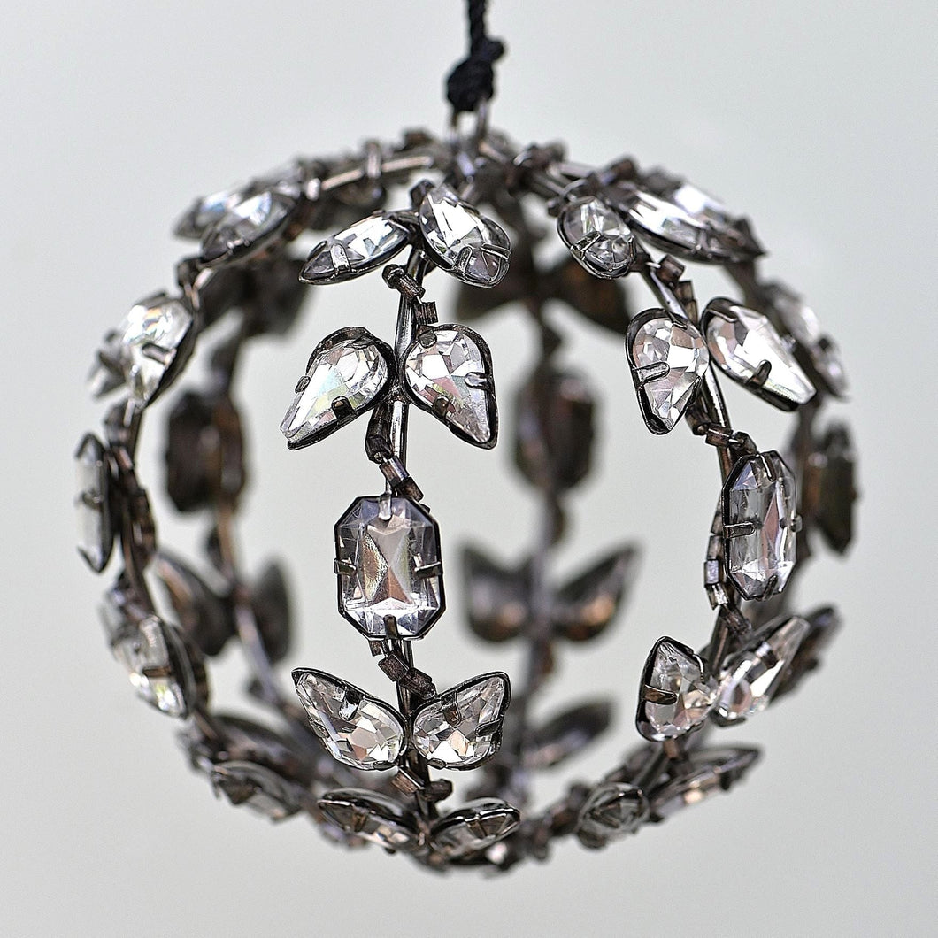 Juwelen Kugelelement, smoke, 8 cm Weihnachtsbaumschmuck Kunsthandel Rueckeshaeuser