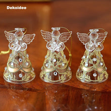 Lade das Bild in den Galerie-Viewer, Kleiner Glasengel mit Herz Weihnachtsdekoration Kunsthandel Rueckeshaeuser
