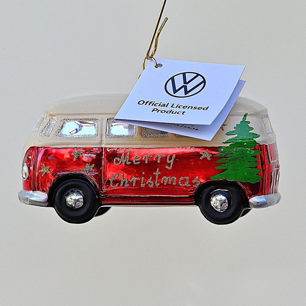 Legendärer, weihnachtlicher VW Bus 