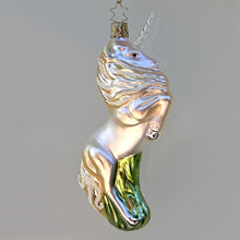 Lade das Bild in den Galerie-Viewer, Magisches Einhorn "Callista" Mundgeblasener Weihnachtsschmuck Kunsthandel Rueckeshaeuser
