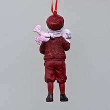 Lade das Bild in den Galerie-Viewer, Nostalgiekinder / Junge mit jungem Hund Weihnachtsbaumschmuck Kunsthandel Rueckeshaeuser
