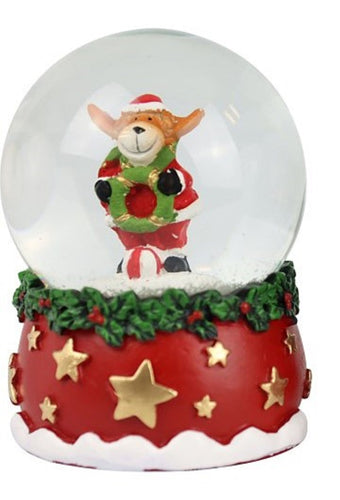Schneekugel Rentier Weihnachtsdekoration Kunsthandel Rueckeshaeuser