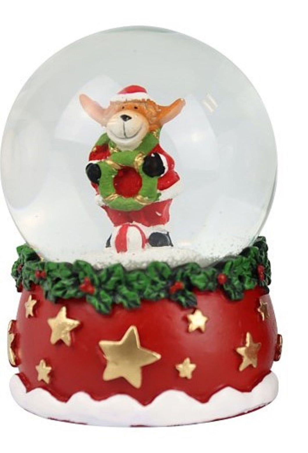 Schneekugel Rentier Weihnachtsdekoration Kunsthandel Rueckeshaeuser