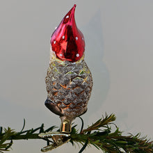 Lade das Bild in den Galerie-Viewer, Waldgnom auf Clip Mundgeblasener Weihnachtsschmuck Kunsthandel Rueckeshaeuser
