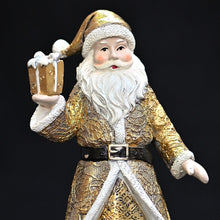 Lade das Bild in den Galerie-Viewer, Weihnachtsmann mit Geschenk Mundgeblasener Weihnachtsschmuck Kunsthandel Rueckeshaeuser
