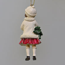 Lade das Bild in den Galerie-Viewer, Winterkinder / Mädchen mit Muff Weihnachtsbaumschmuck Kunsthandel Rueckeshaeuser
