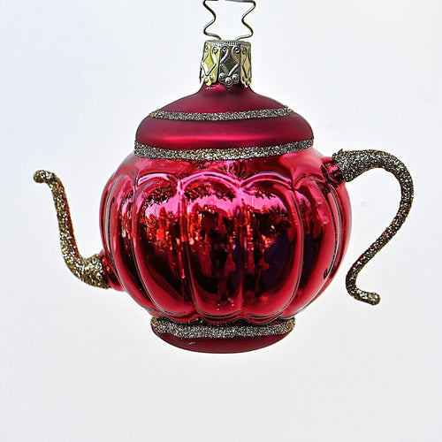 Wunderschöne Teekanne Weihnachtsbaumschmuck Kunsthandel Rueckeshaeuser