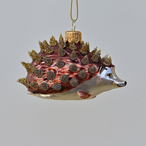 Zauberhafter Igel Mundgeblasener Weihnachtsschmuck Kunsthandel Rueckeshaeuser