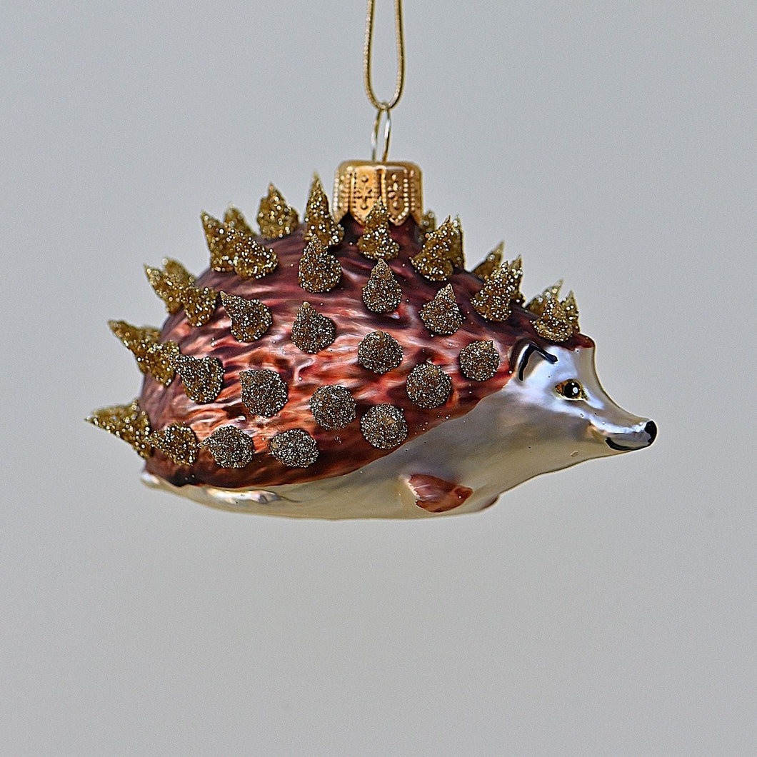 Zauberhafter Igel Mundgeblasener Weihnachtsschmuck Kunsthandel Rueckeshaeuser
