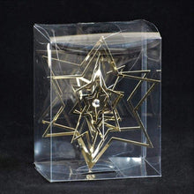 Lade das Bild in den Galerie-Viewer, 3D Stern-Ornament &quot;Diamond&quot; gold in Geschenkbox Weihnachtsbaumschmuck Kunsthandel Rueckeshaeuser
