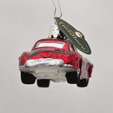 Lade das Bild in den Galerie-Viewer, Alter Mercedes SL Sportwagen Mundgeblasener Weihnachtsschmuck Kunsthandel Rueckeshaeuser
