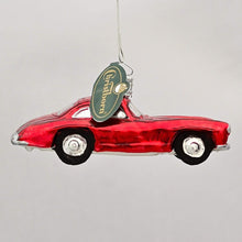 Lade das Bild in den Galerie-Viewer, Alter Mercedes SL Sportwagen Mundgeblasener Weihnachtsschmuck Kunsthandel Rueckeshaeuser
