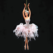 Lade das Bild in den Galerie-Viewer, Ballerina im rosa Kleidchen Weihnachtsbaumschmuck Kunsthandel Rueckeshaeuser
