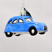 Lade das Bild in den Galerie-Viewer, Citroen 2CV &quot;Ente&quot; Mundgeblasener Weihnachtsschmuck Kunsthandel Rueckeshaeuser
