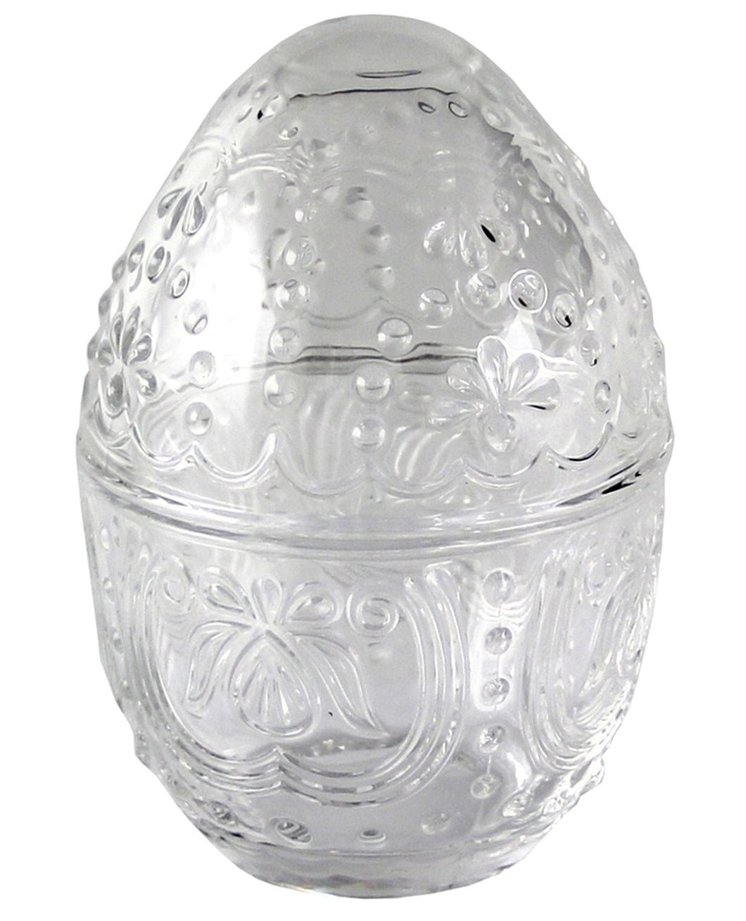 Glas-Eidose klar, Höhe 14,5 cm Ostern Kunsthandel Rueckeshaeuser