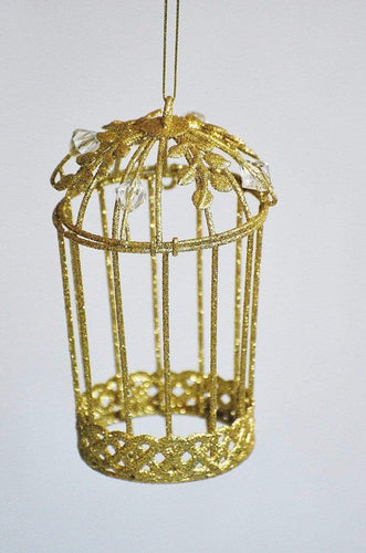 Goldener Vogelkäfig Weihnachtsbaumschmuck Kunsthandel Rueckeshaeuser