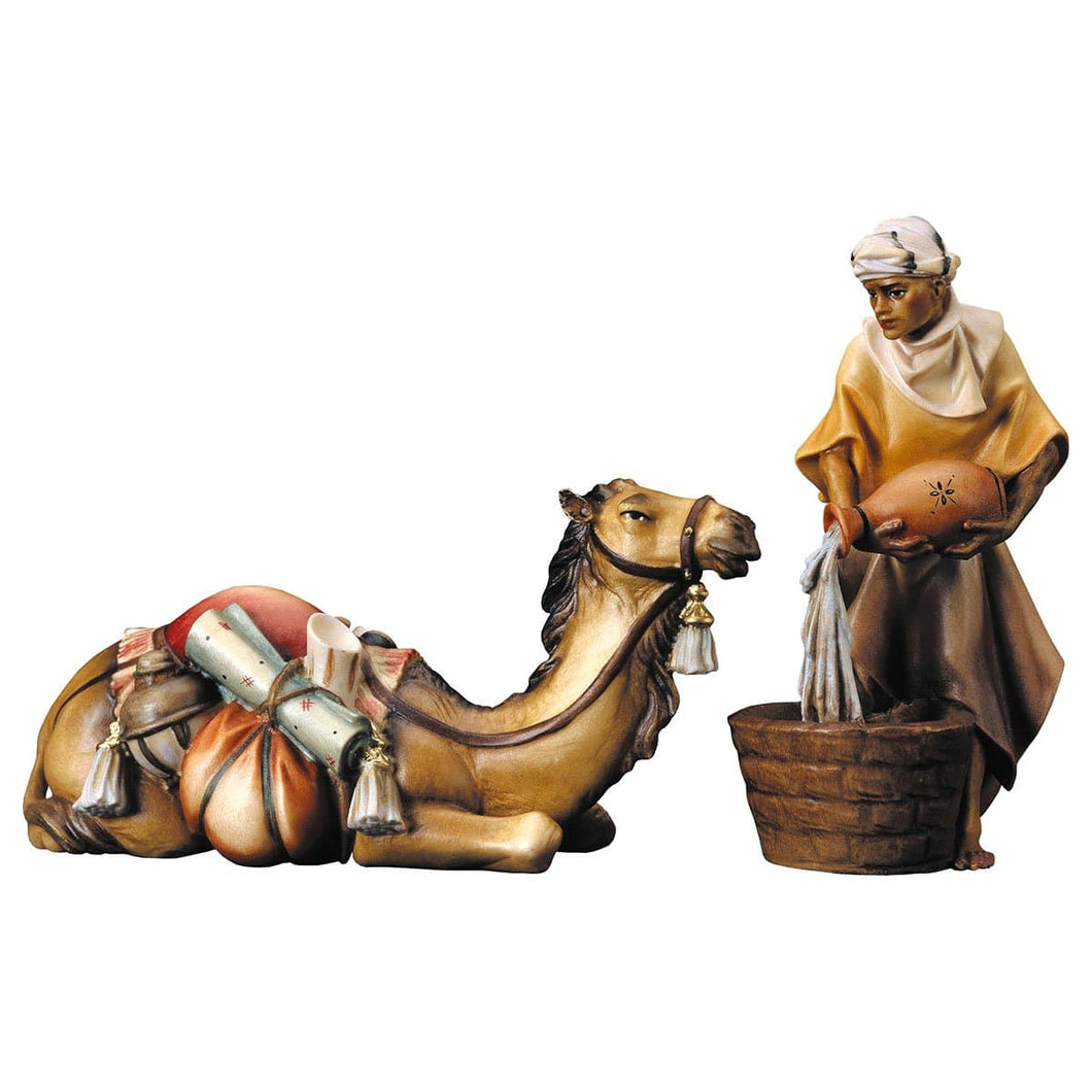 Kamelgruppe liegend Krippenfiguren Kunsthandel Rueckeshaeuser