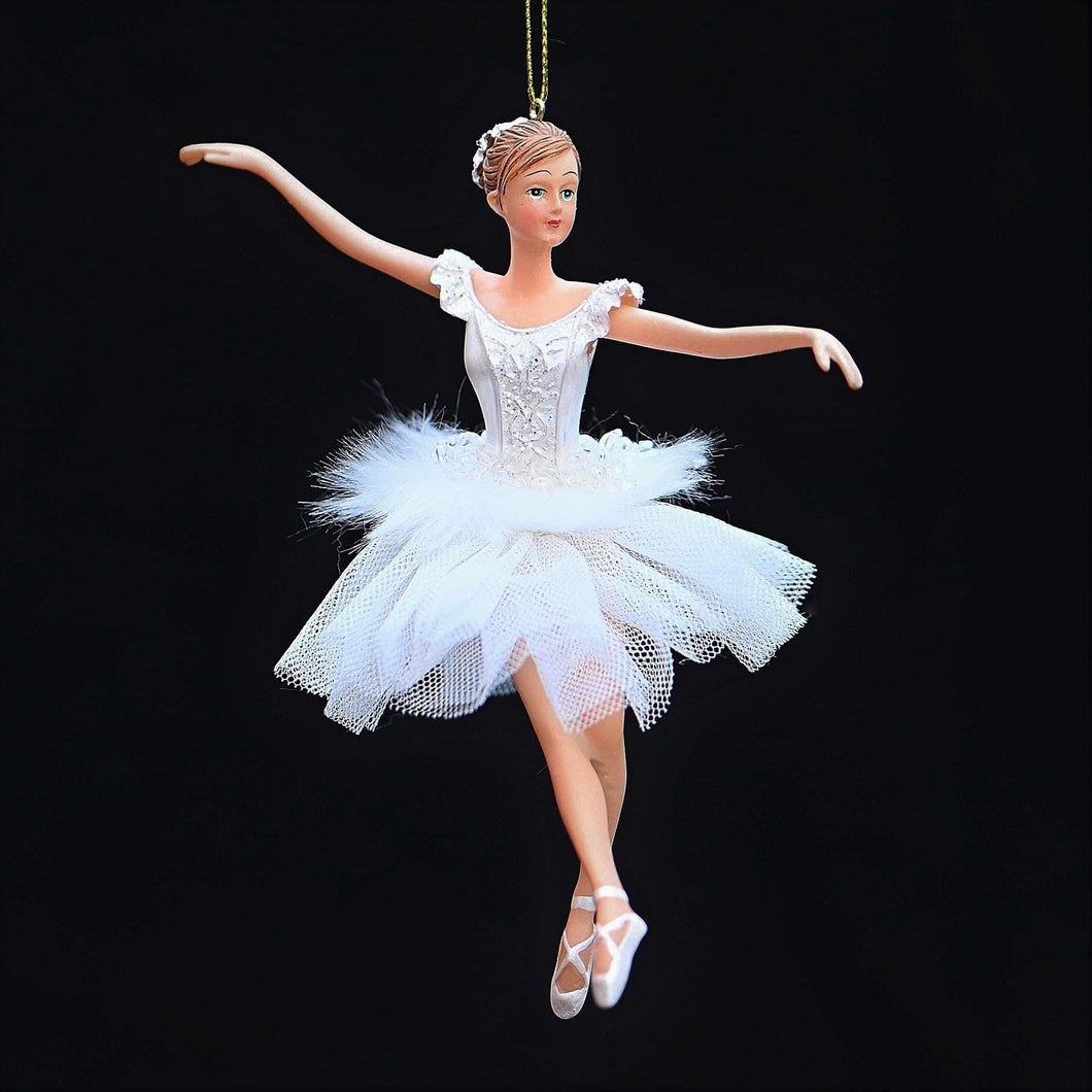 Klassische Ballerina Schwanensee / Arme zur Seite Weihnachtsbaumschmuck Kunsthandel Rueckeshaeuser