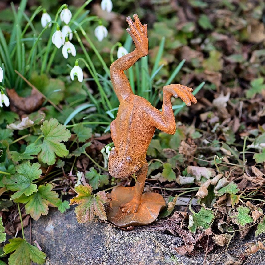 HOMSFOU Frosch Sukkulententopf Aus Keramik – Niedlicher Stifthalter & Pflanzgefäß, 12x9.5x8.7 Cm