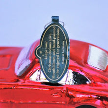 Lade das Bild in den Galerie-Viewer, Roter Porsche 911 Mundgeblasener Weihnachtsschmuck Kunsthandel Rueckeshaeuser
