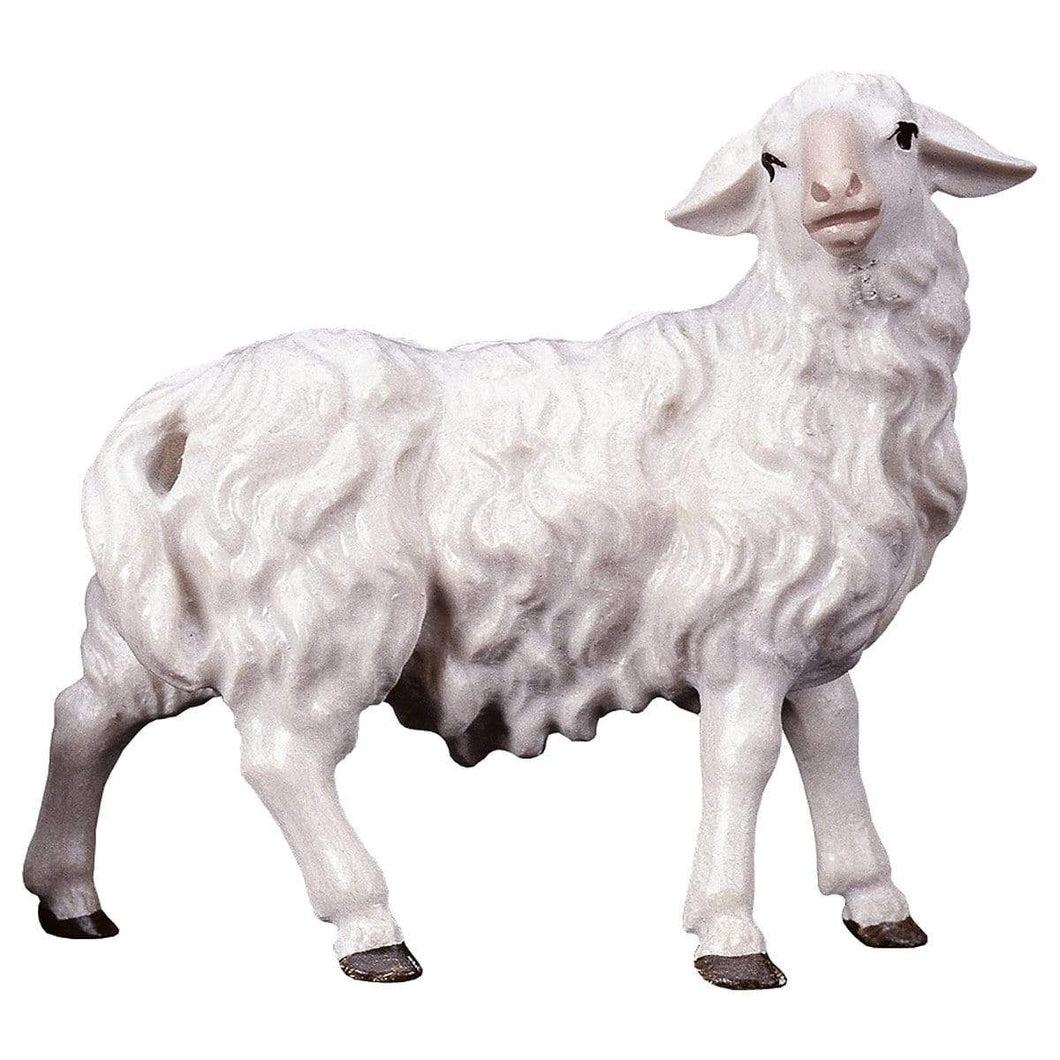 Schaf nach rechts schauend Krippenfiguren Kunsthandel Rueckeshaeuser